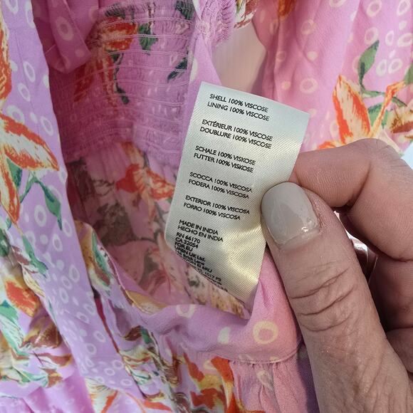 Free People x REVOLVE Paradise Jumpsuit Sugar Magnolia Combo Pink Floral L NEW - Picture 5 of 15